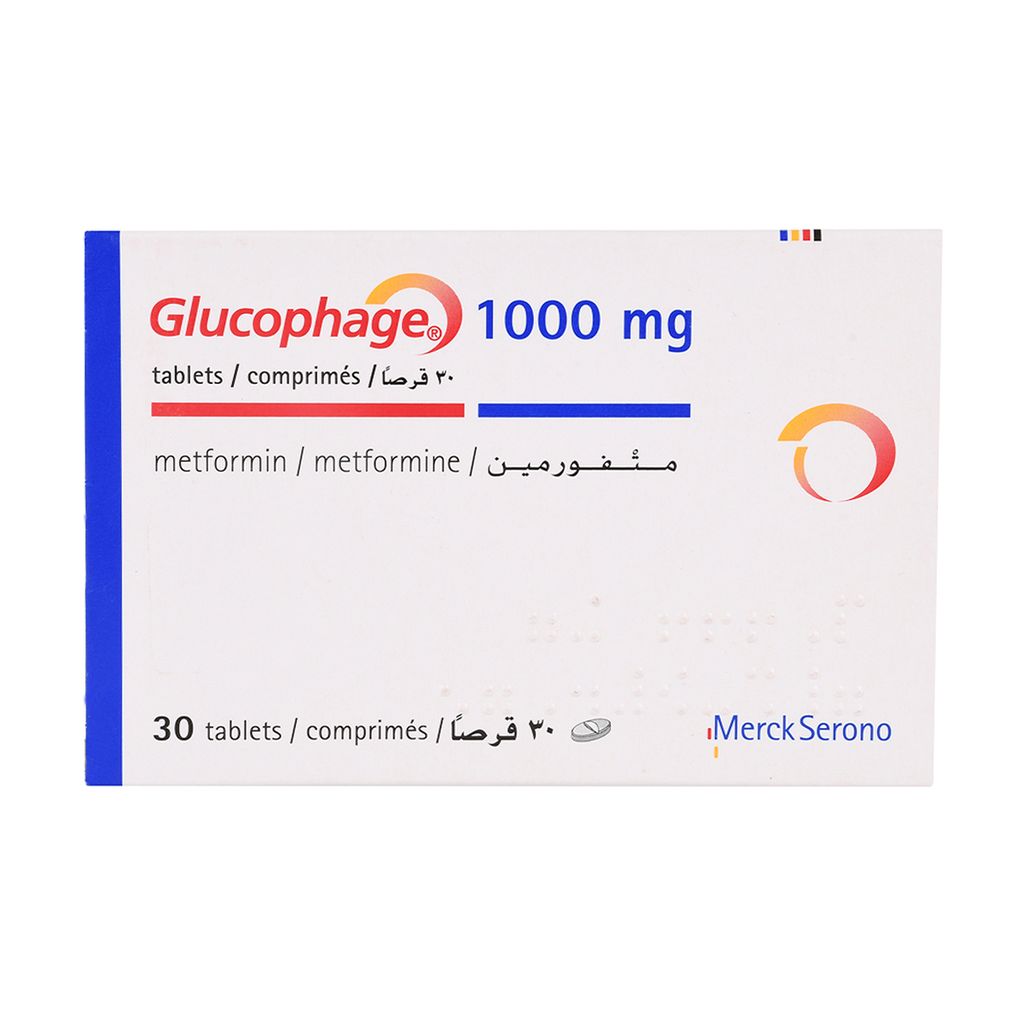 Glucophage 1000 mg 30 Tab