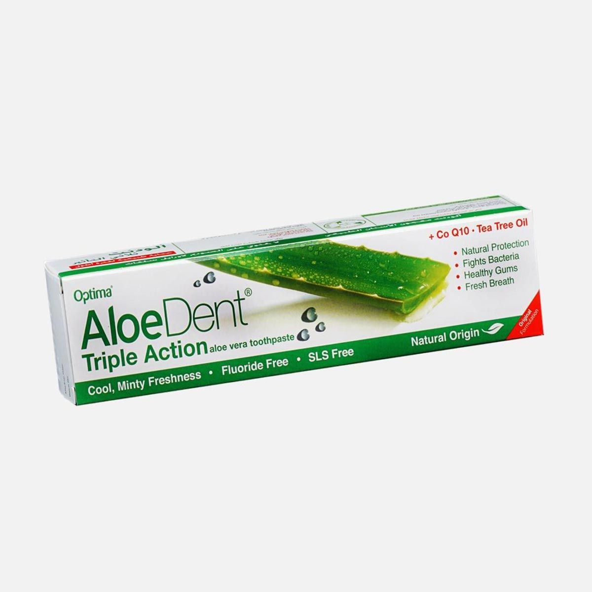 Triple Action Aloe Vera Fluoride Free Toothpaste 100Ml