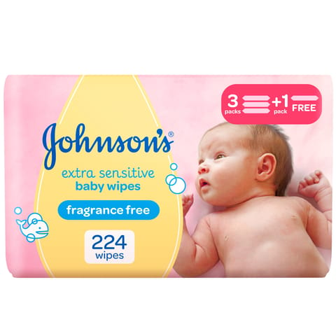 Extra Sensitive Baby Wipes 56 Wipes \ 2+1 Free