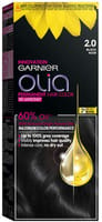 Olia, 2.0 Black, No Ammonia Permanent Haircolor, with 60% Oils