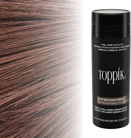 TOPPIK Hair Building Fibers, Light Brown - 12g