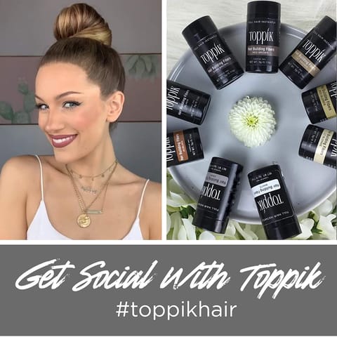 TOPPIK Hair Building Fibers, Light Brown - 12g