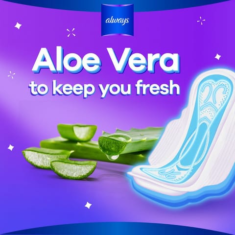 Always All in one Ultra Thin, Night sanitary pads with wings, 12 Pads