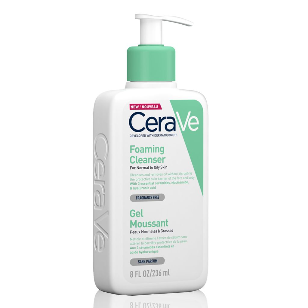 CERAVE Foaming Cleanser for Normal to Oily Skin with Hyaluronic Acid 236 ml