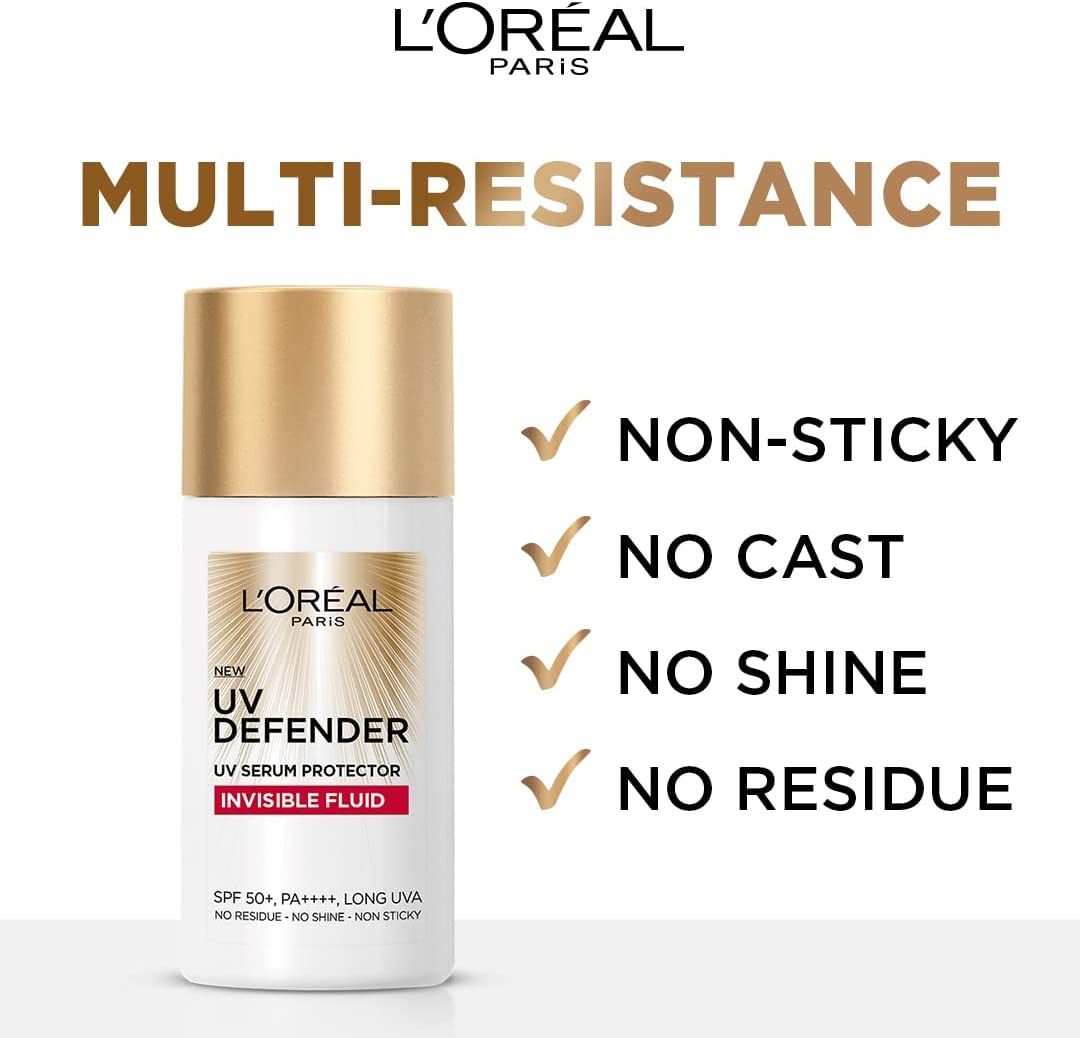 Loreal Uv Defender Invisible Fluid 50Ml