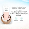 Vitamins and Sea Beauty, Hydrating Exfoliating Face Cleansing Scrub, Skin Deep Pore Cleanser Minimizer with Sea Salt and Coconut