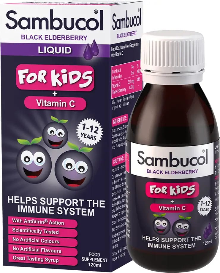 Sambucol Kids Black Elderberry & Vitamin C 120 ml Liquid