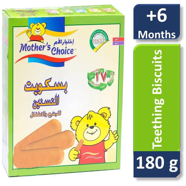 MOTHER CHOICE Mothers Choice Baby Teething Biscuits 180 gm