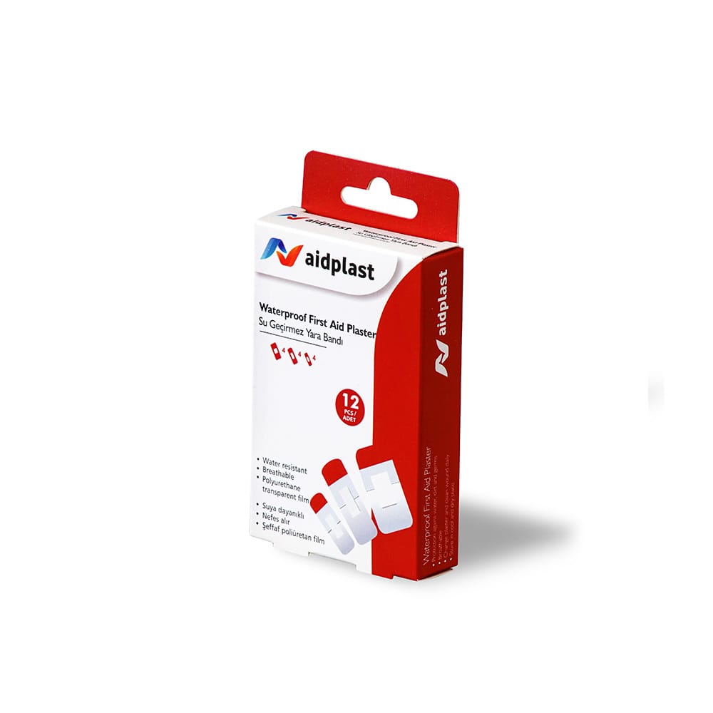 Aidplast Waterproof Plaster 12 Pcs