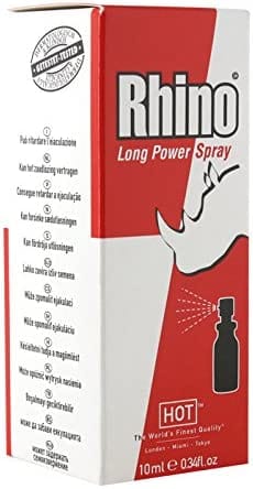 Hot Rhino Medicated Long-Acting Spray for Men -10 ml