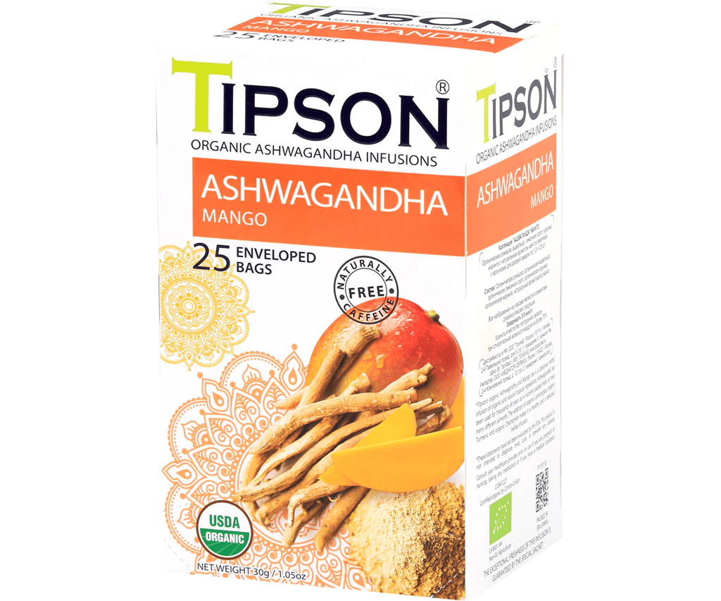 Tipson Organic Ashwagandha Mango 25 Bag