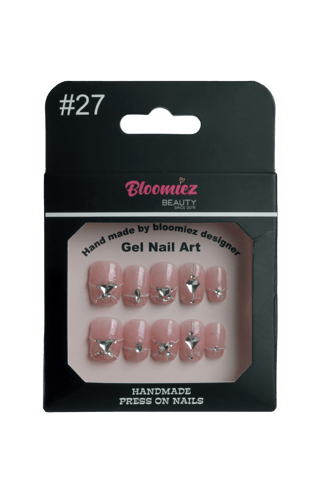 Bloomiez Nails# 03 Square Purple Teffany