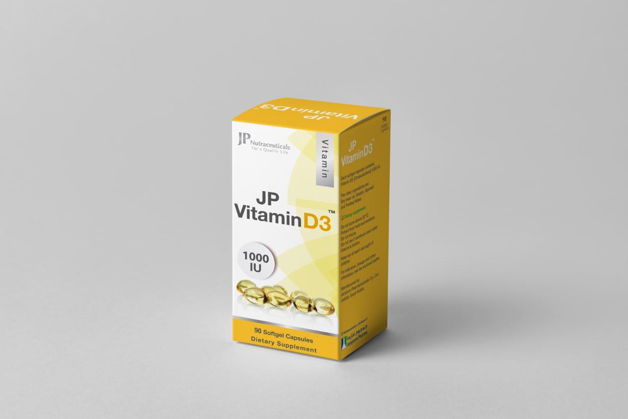 Jp Vitamin D 1000 Iu D3 90 Caps