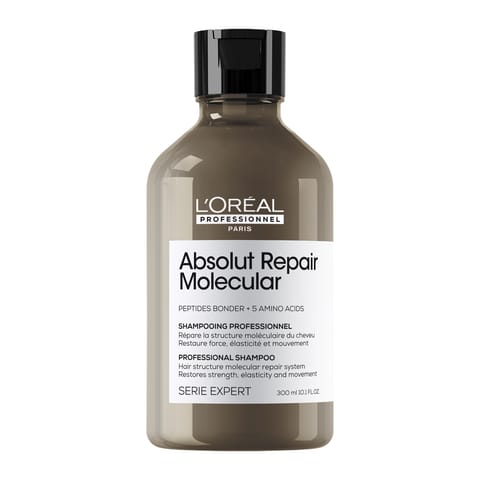 L'Oreal Professionnel Absolut Repair Molecular Sulfate-Free Repairing Shampoo For Damaged Hair, 300ml