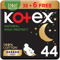 Kotex Maxi Night Natural 44 Daily Panty Liners