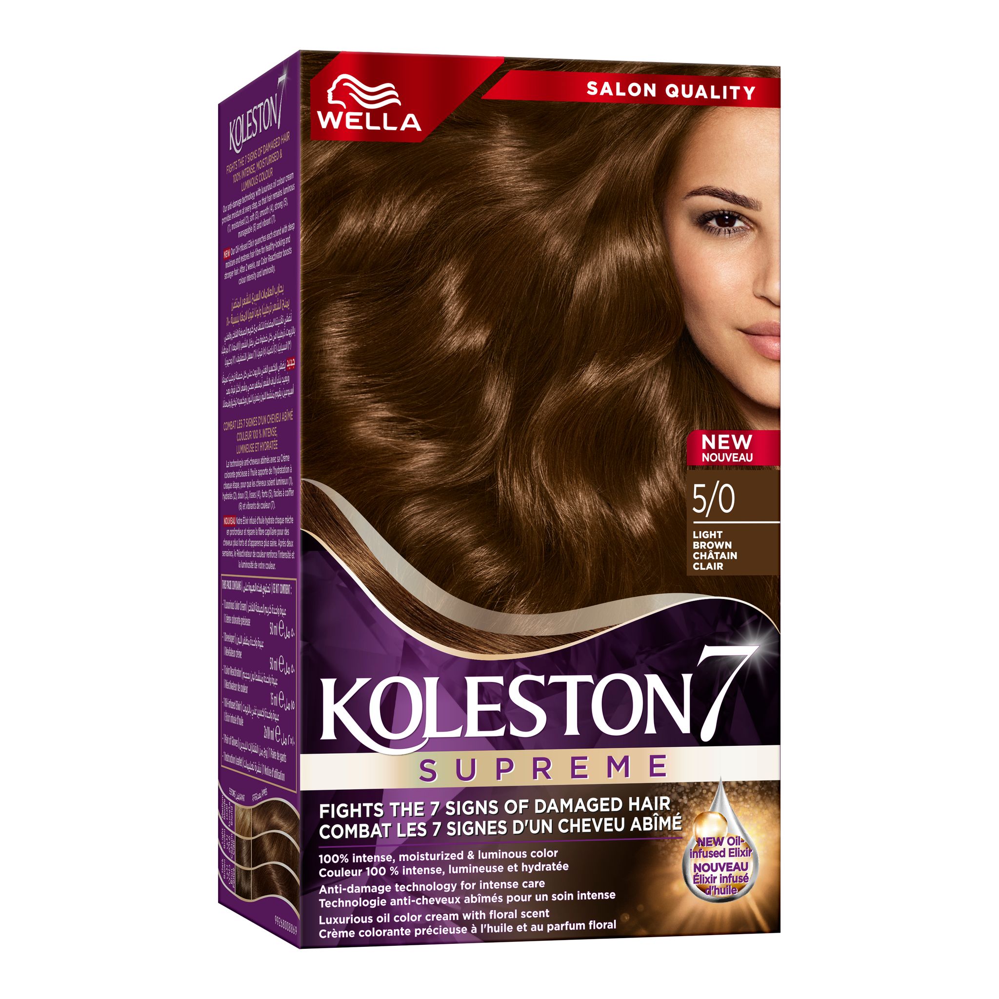 Color Cream Color Kit 5/0 Light Brown