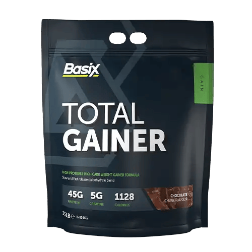 Basix Total Gainer Chocolate Chunk 15 Lb