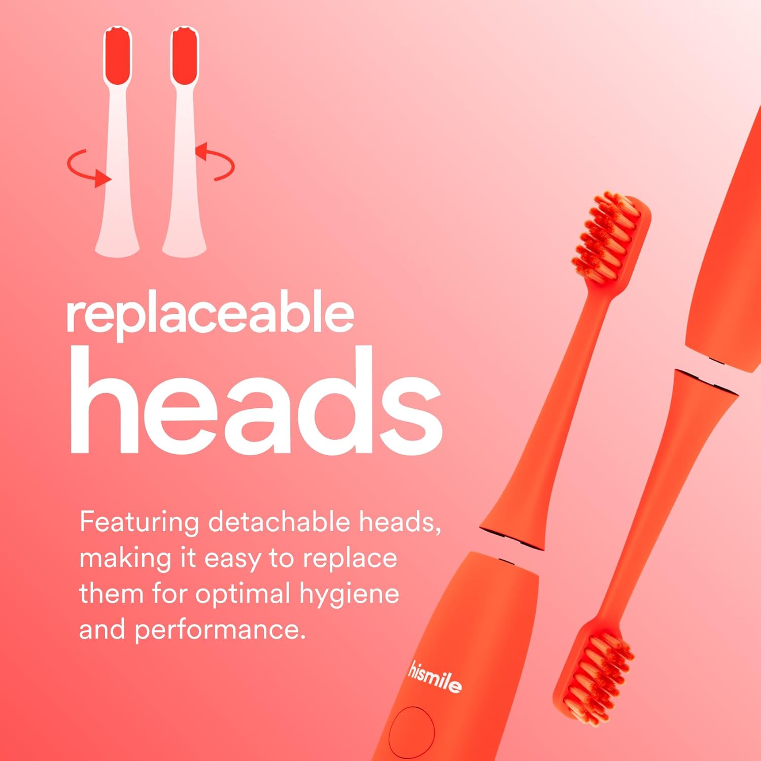 Hismile Bright Red Electric Toothbrush