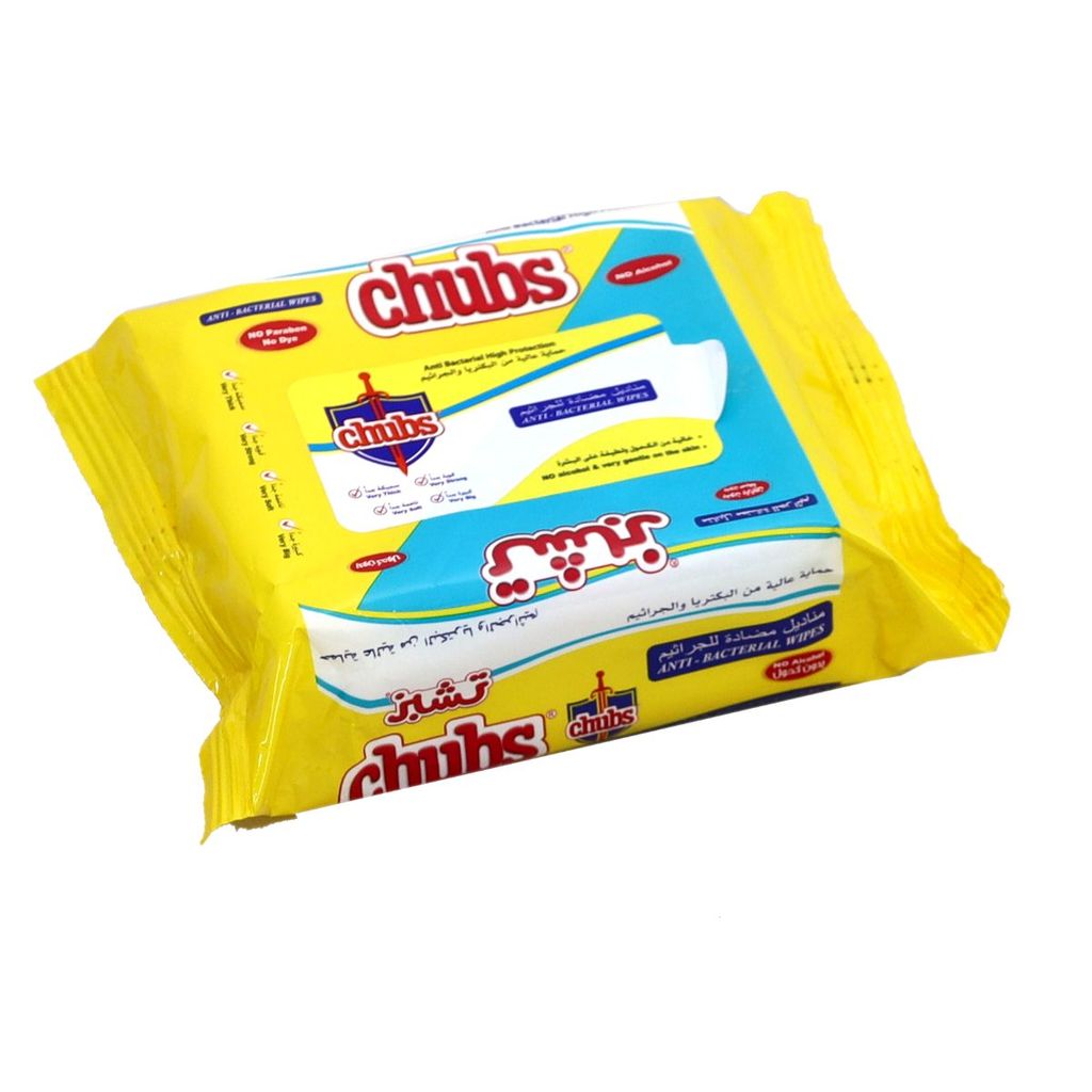 Chubs Wipes Anti-Bacterial - 20 Pcs