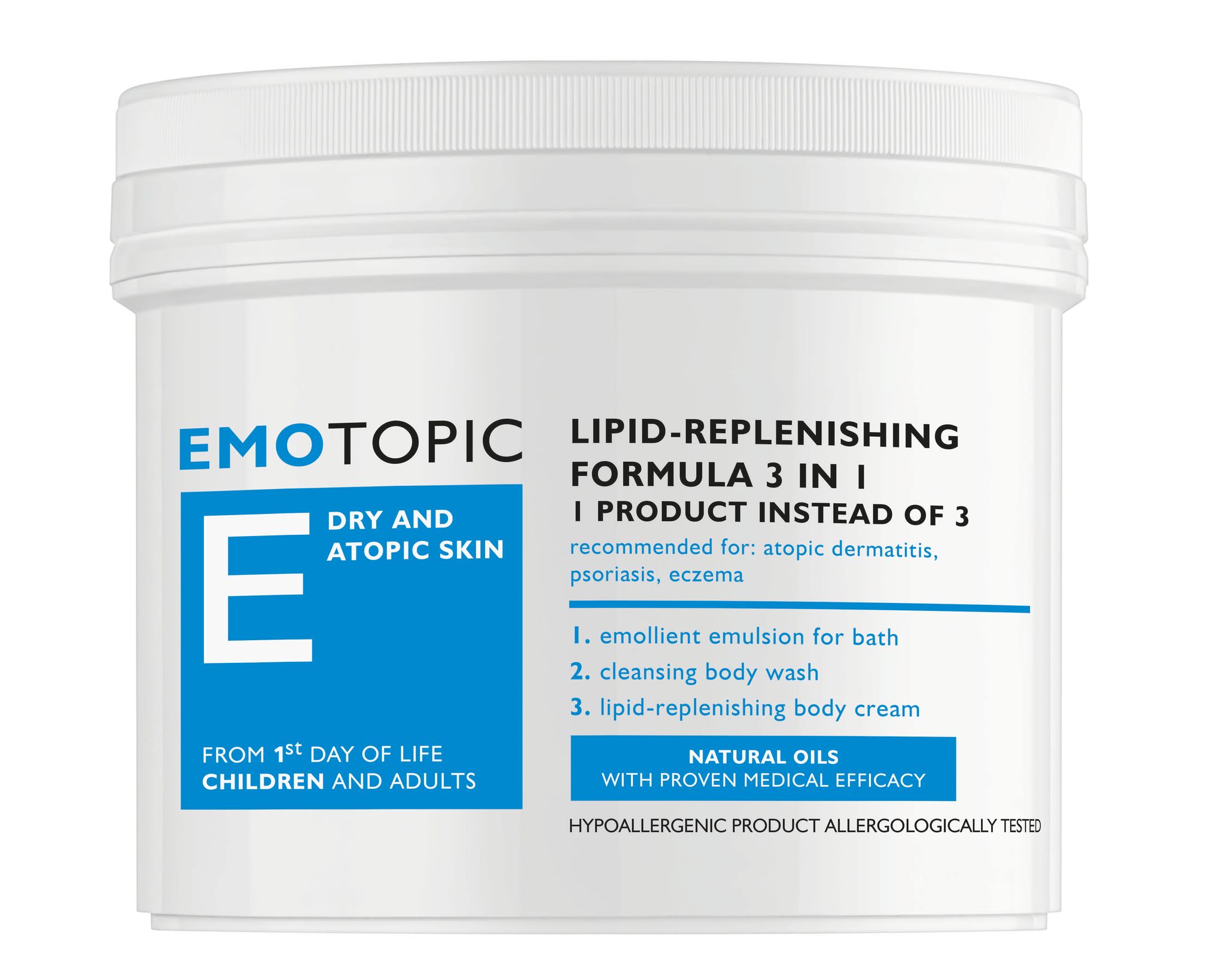 Emotopic Lipid-Replenishing 3in1 For Body 500ml